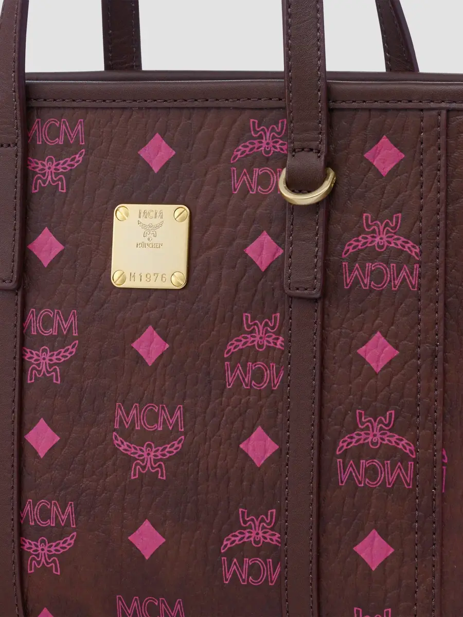 MCM Women's Mini Toni Visetos Cotton Shopper Tote Bag | Thumbnail 3 MCM Women's Mini Toni Visetos Cotton Shopper Tote Bag | Thumbnail 3