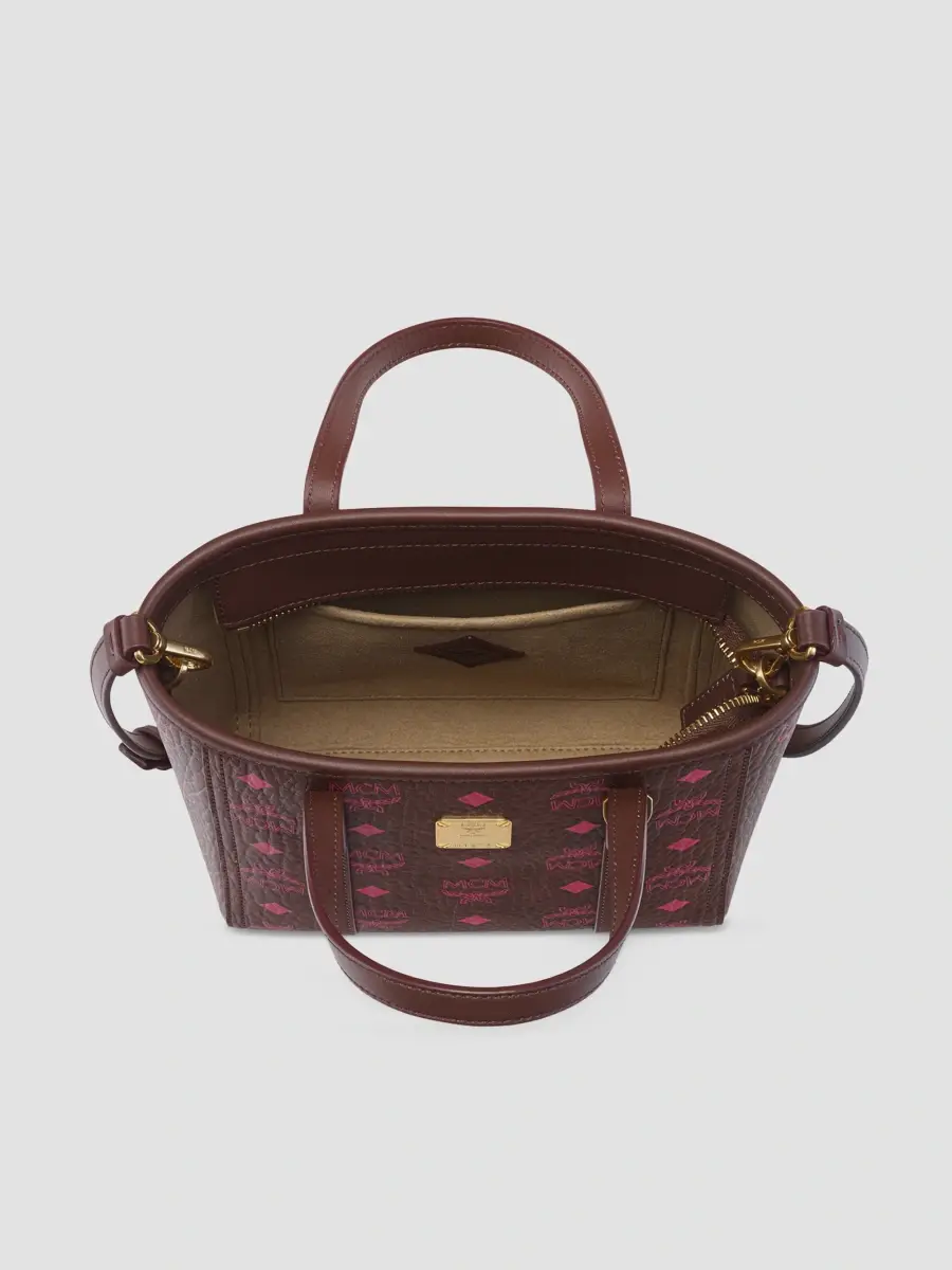 MCM Women's Mini Toni Visetos Cotton Shopper Tote Bag | Thumbnail 4 MCM Women's Mini Toni Visetos Cotton Shopper Tote Bag | Thumbnail 4