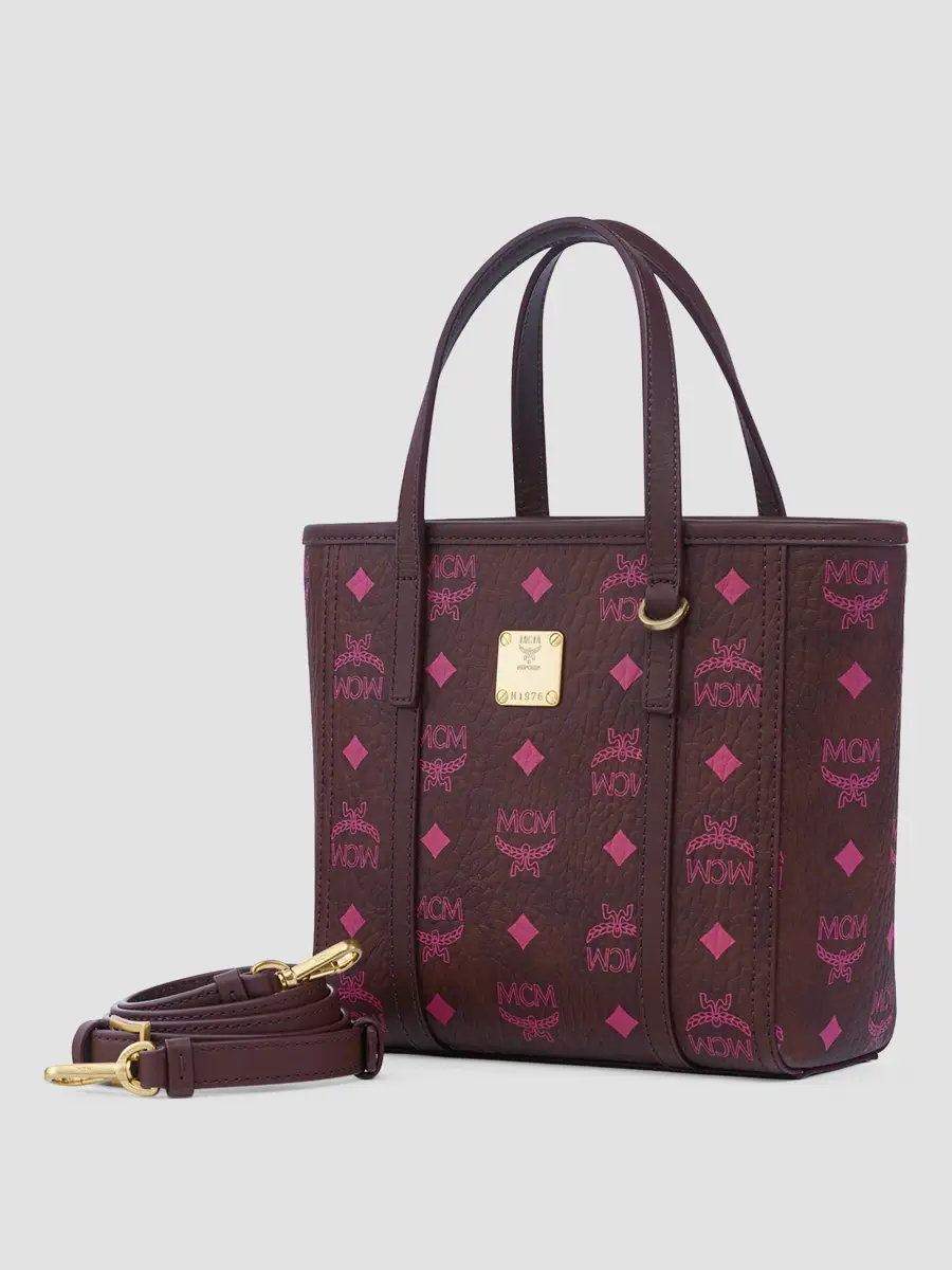MCM Women's Mini Toni Visetos Cotton Shopper Tote Bag | Thumbnail 5 MCM Women's Mini Toni Visetos Cotton Shopper Tote Bag | Thumbnail 5