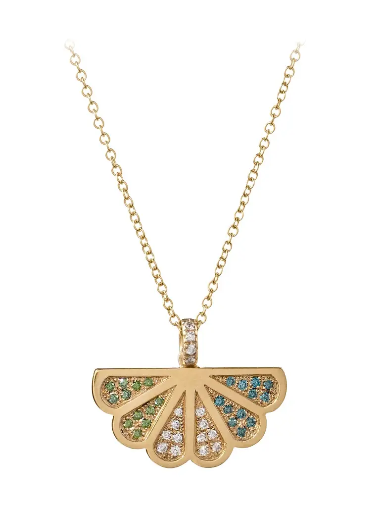 Golden Iris Pendant Necklace Golden Iris Pendant Necklace
