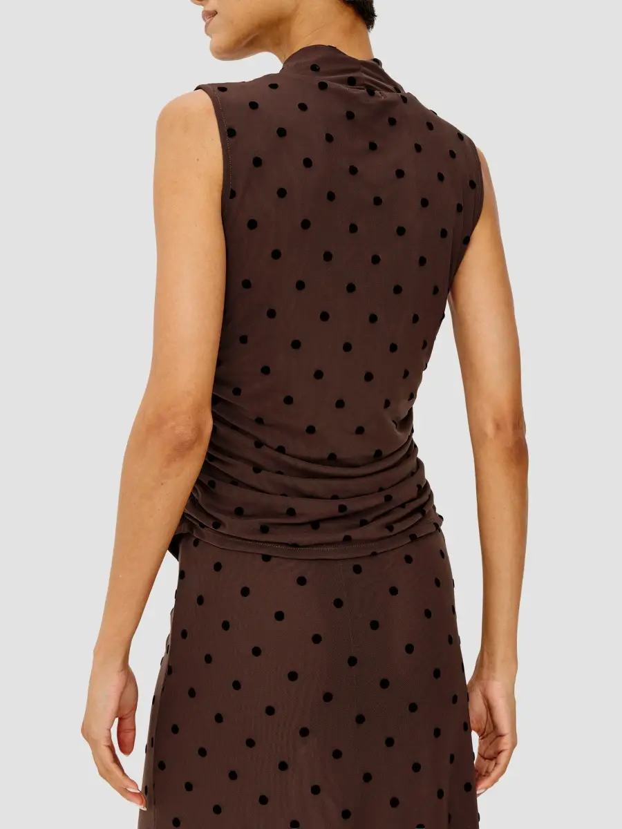 RAILS Women's Lauris Polka Dot Ruched Top | Thumbnail 3 RAILS Women's Lauris Polka Dot Ruched Top | Thumbnail 3