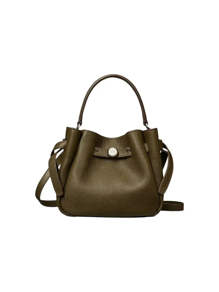 Women's Mini Romy Leather Bucket Bag