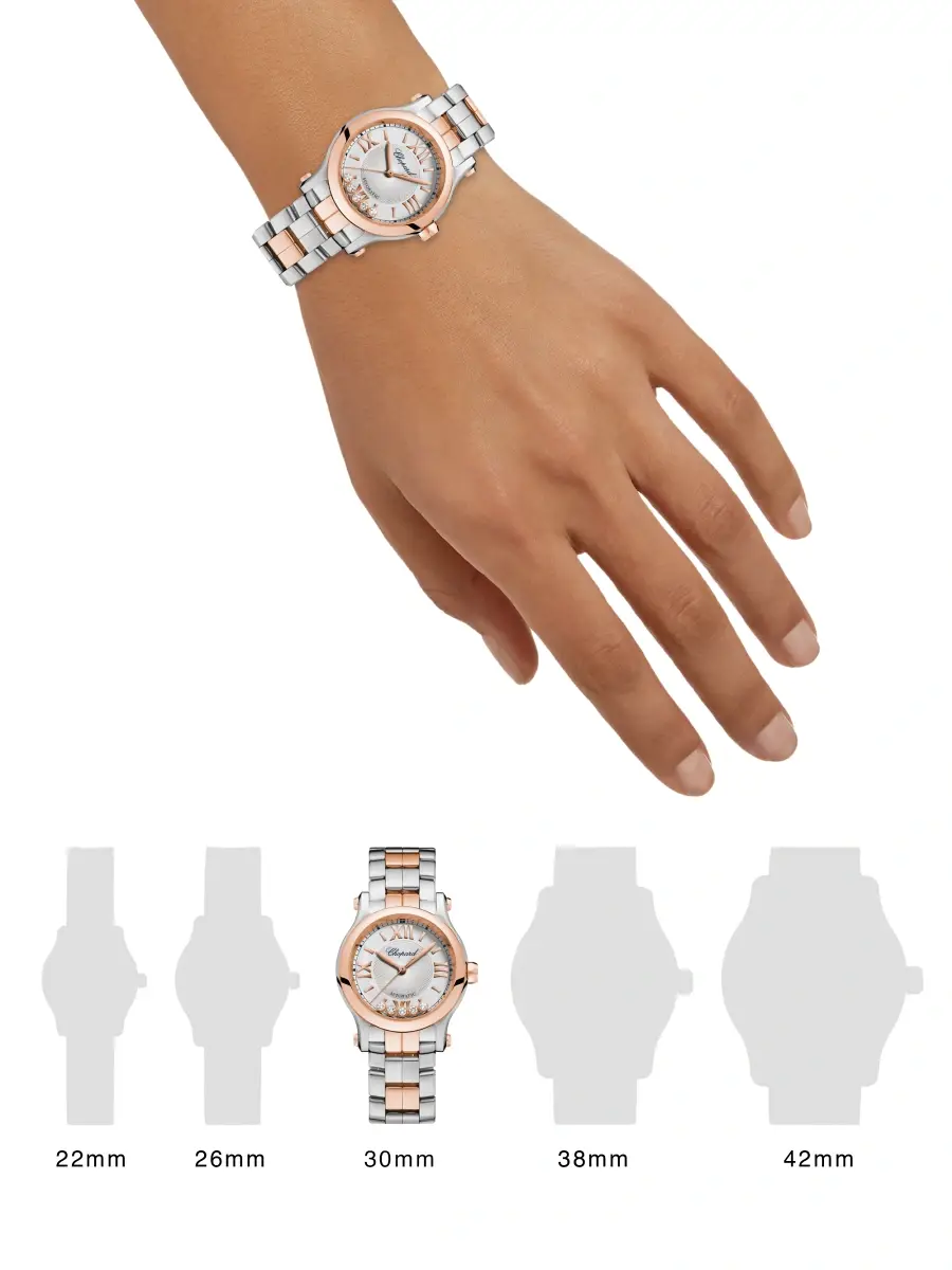 Chopard Women's Happy Sport 18K Rose Gold & Stainless Steel Bracelet Watch | Thumbnail 2 Chopard Women's Happy Sport 18K Rose Gold & Stainless Steel Bracelet Watch | Thumbnail 2