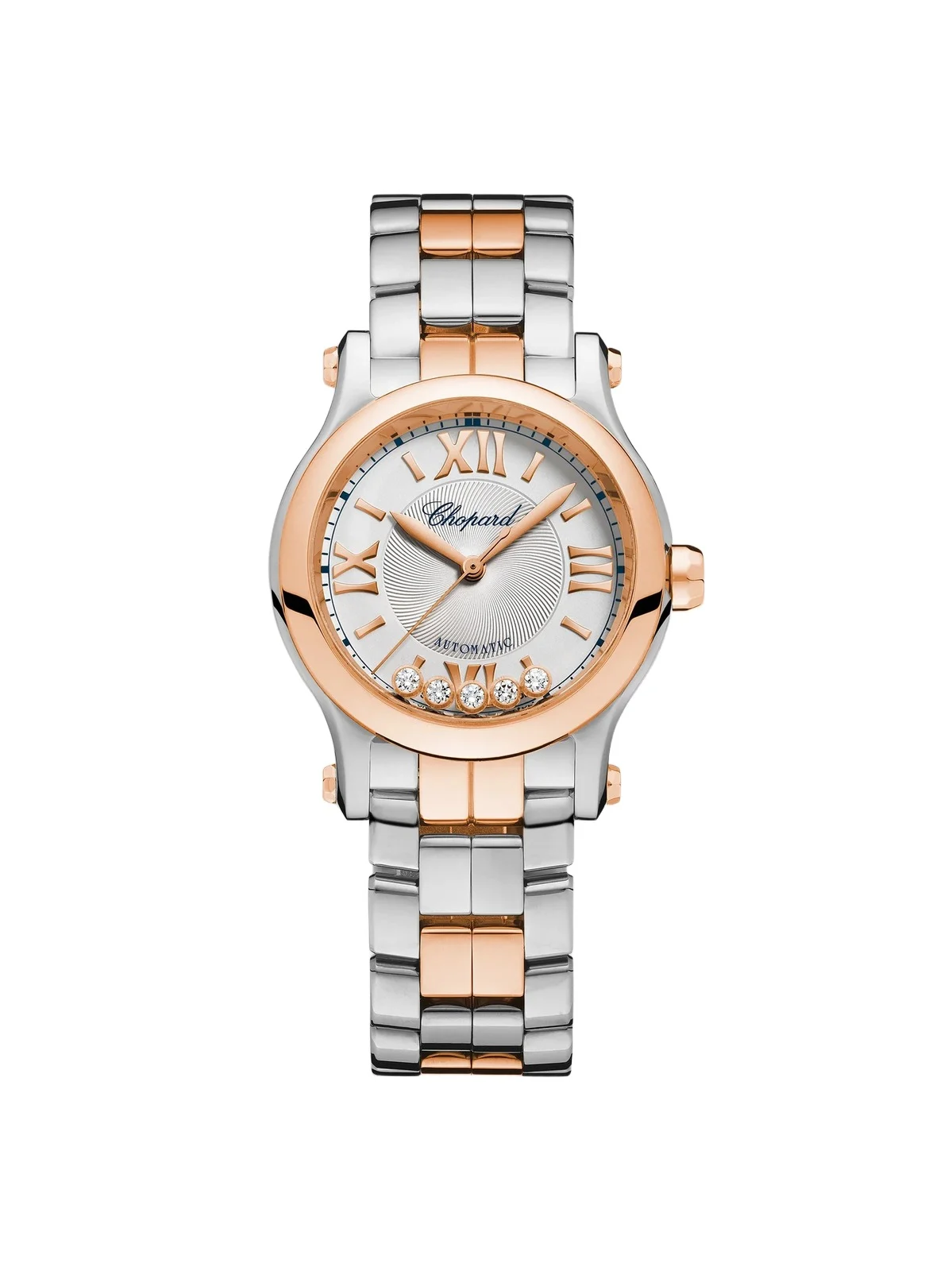 Chopard Women's Happy Sport 18K Rose Gold & Stainless Steel Bracelet Watch