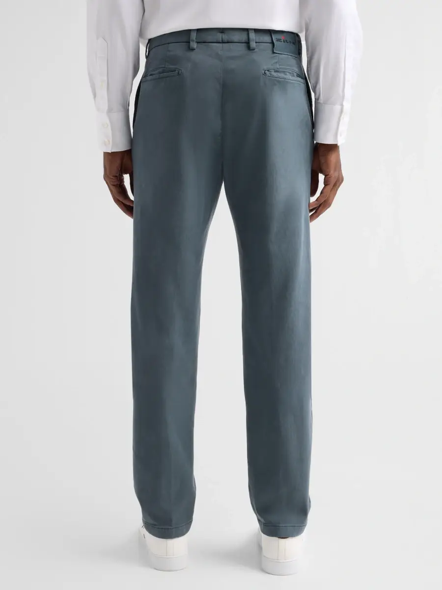 Kiton Men's Flat-Front Slim-Fit Trousers | Thumbnail 3