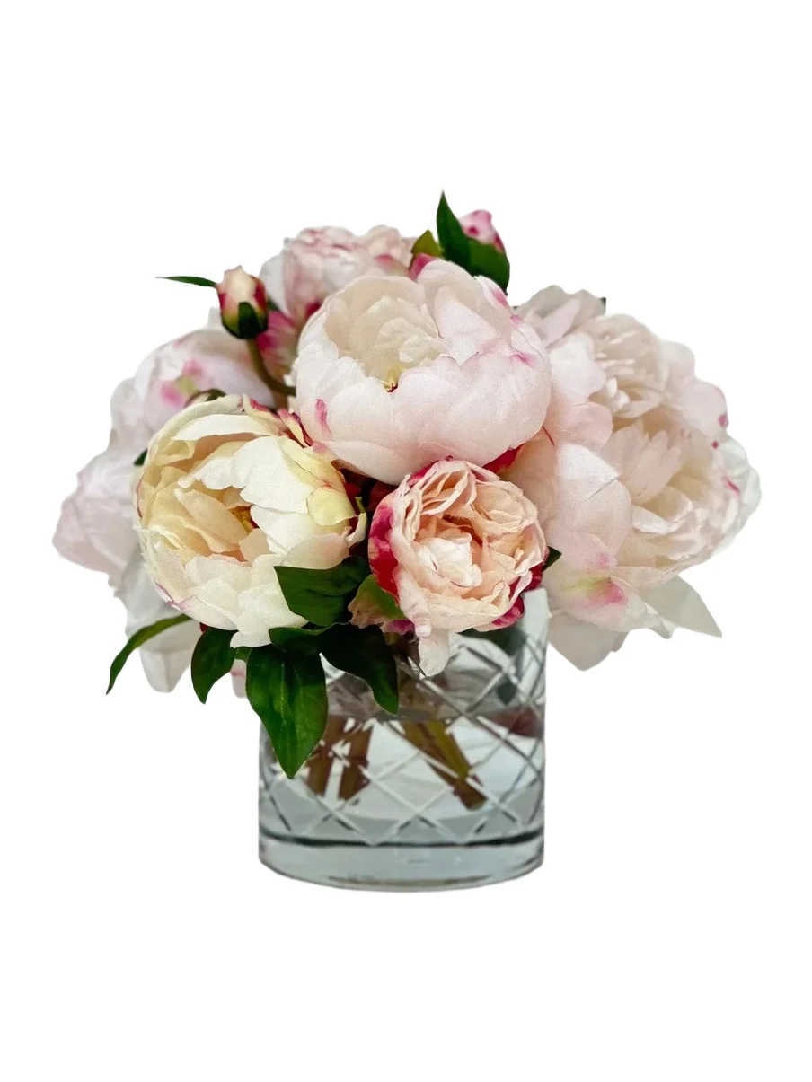 Winward Home Newnewss Artificial Peony Floral Arrangement