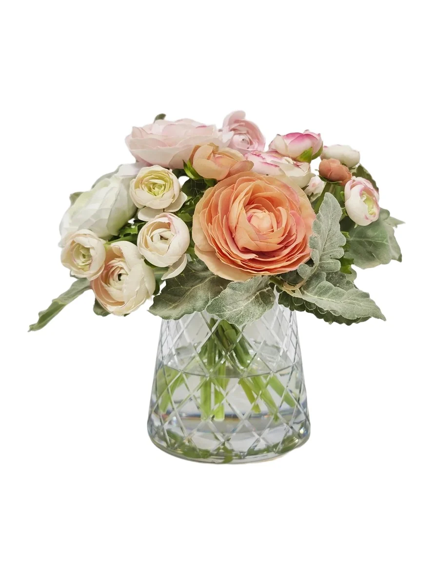 Winward Home Newness Artificial Ranunculus Floral Arrangement