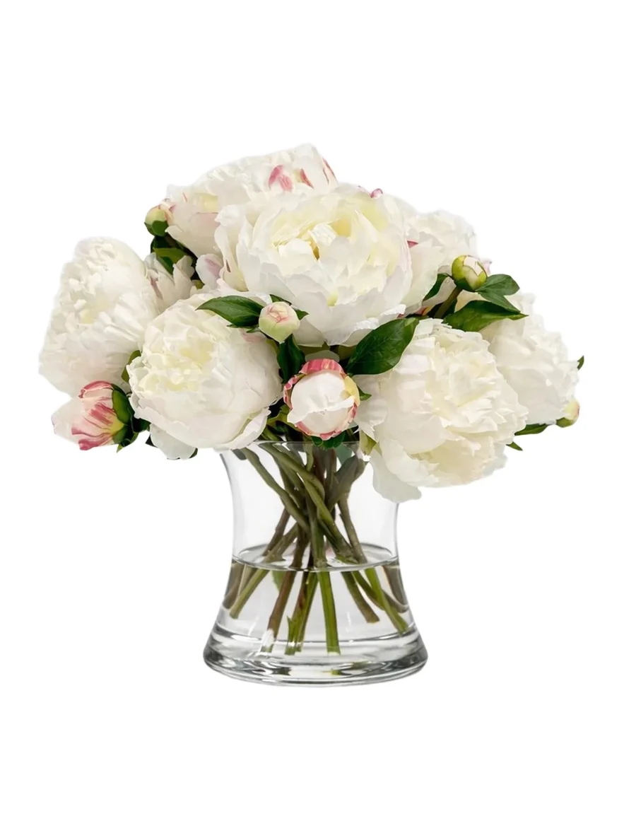 Winward Home Newness Artificial Peony Floral Arrangement