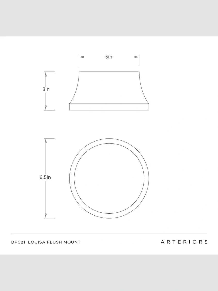 Arteriors Louisa Flush Mount | Thumbnail 9 Arteriors Louisa Flush Mount | Thumbnail 9