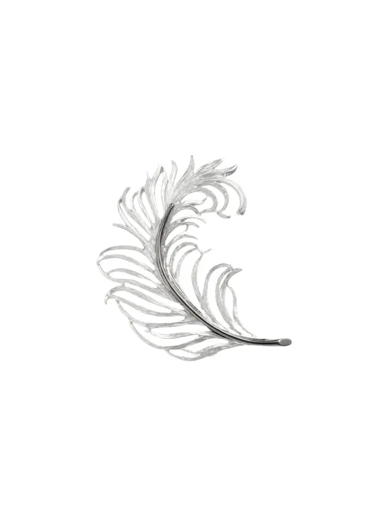 Jan Leslie Men's Sterling Silver Feather Lapel Pin