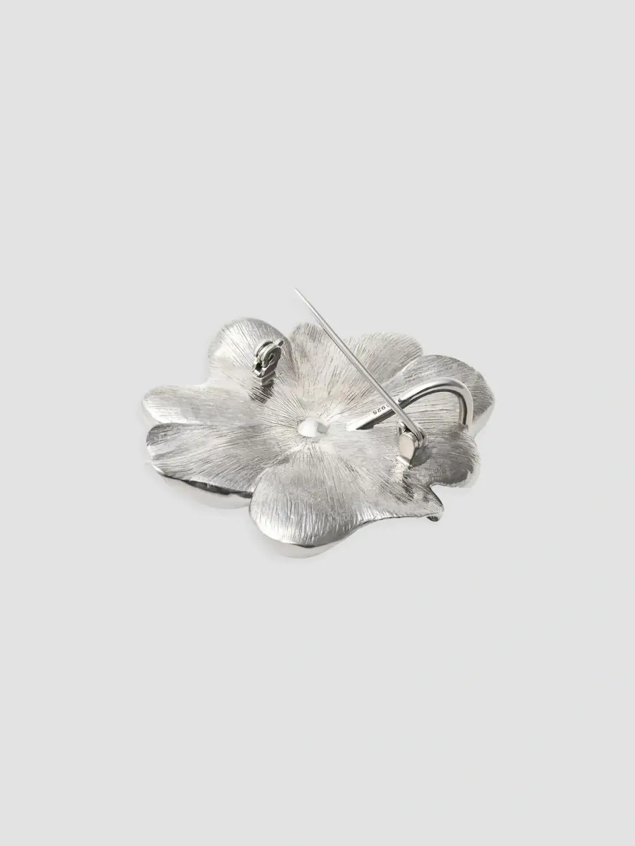 Jan Leslie Men's Sterling Silver Flower Lapel Pin | Thumbnail 2 Jan Leslie Men's Sterling Silver Flower Lapel Pin | Thumbnail 2