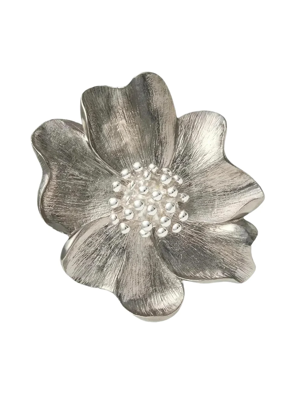 Jan Leslie Men's Sterling Silver Flower Lapel Pin