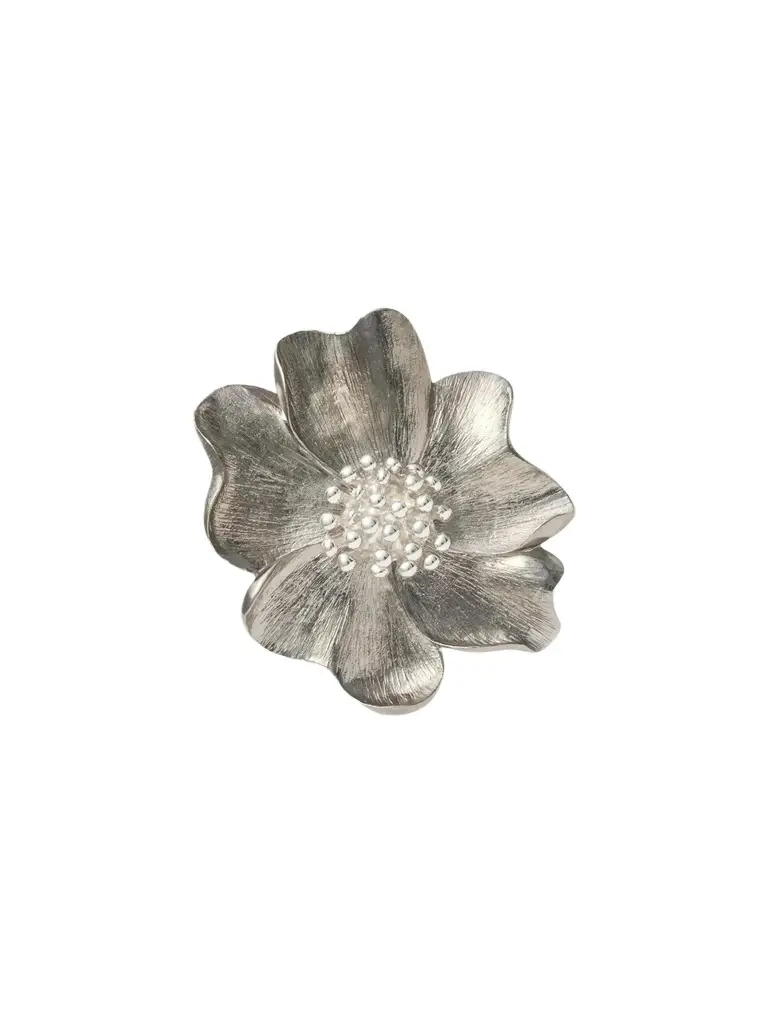 Jan Leslie Men's Sterling Silver Flower Lapel Pin