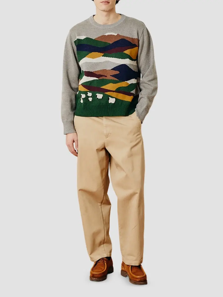Corridor Men's Landscape Cotton Crewneck Sweater | Thumbnail 2