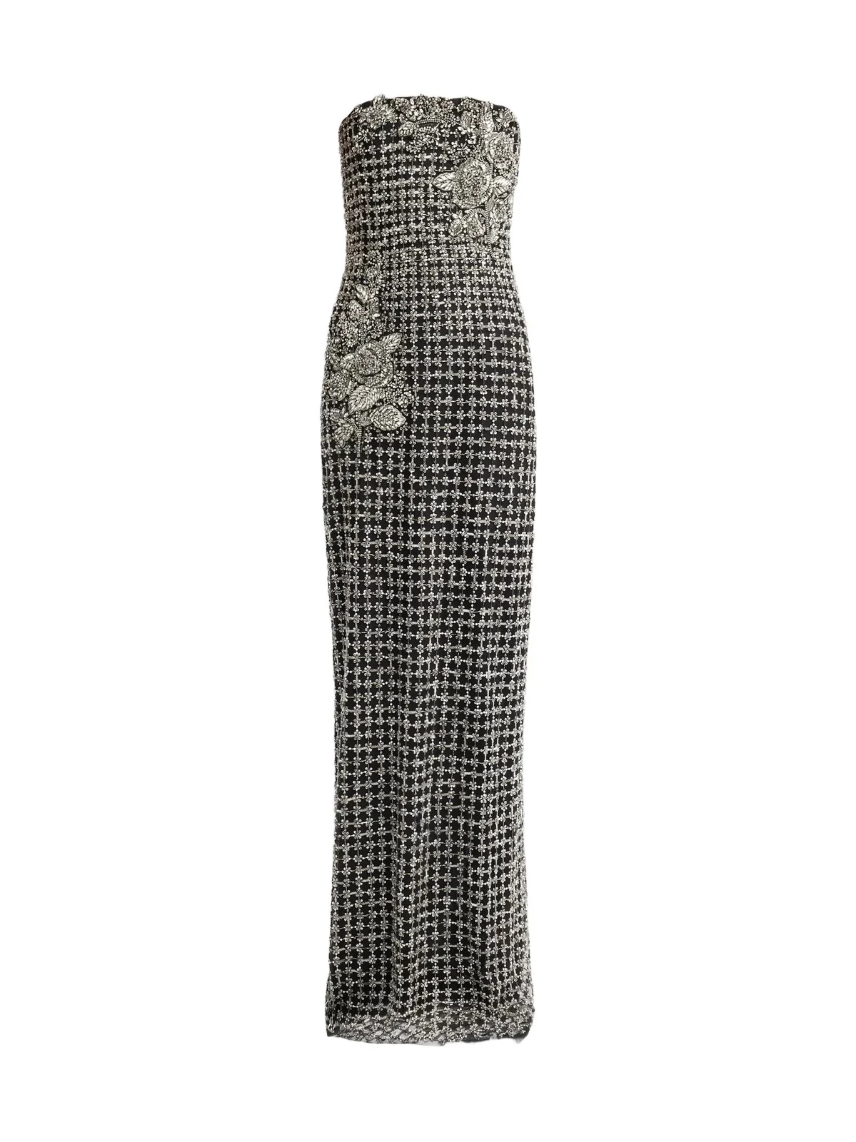Women's Chalet Crystal-Embellished Strapless Column Gown