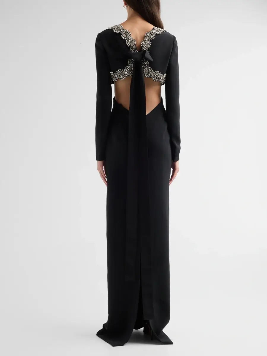 Carolina Herrera Women's Chalet Crystal-Embellished Column Gown | Thumbnail 3