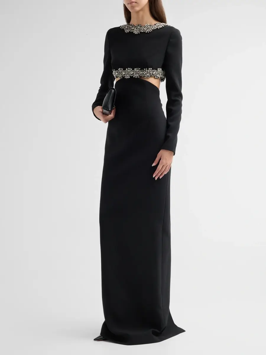 Carolina Herrera Women's Chalet Crystal-Embellished Column Gown | Thumbnail 4
