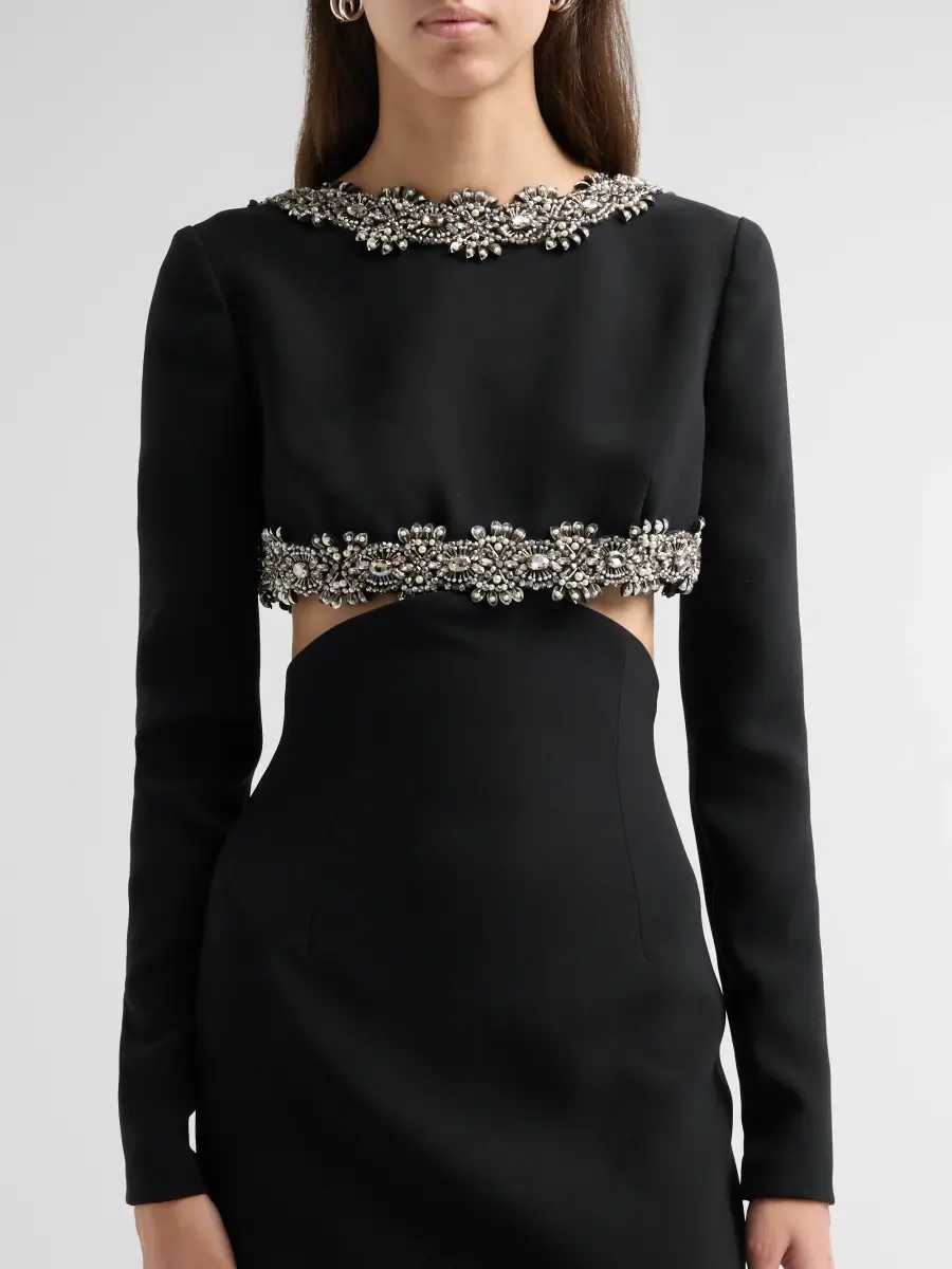 Carolina Herrera Women's Chalet Crystal-Embellished Column Gown | Thumbnail 5