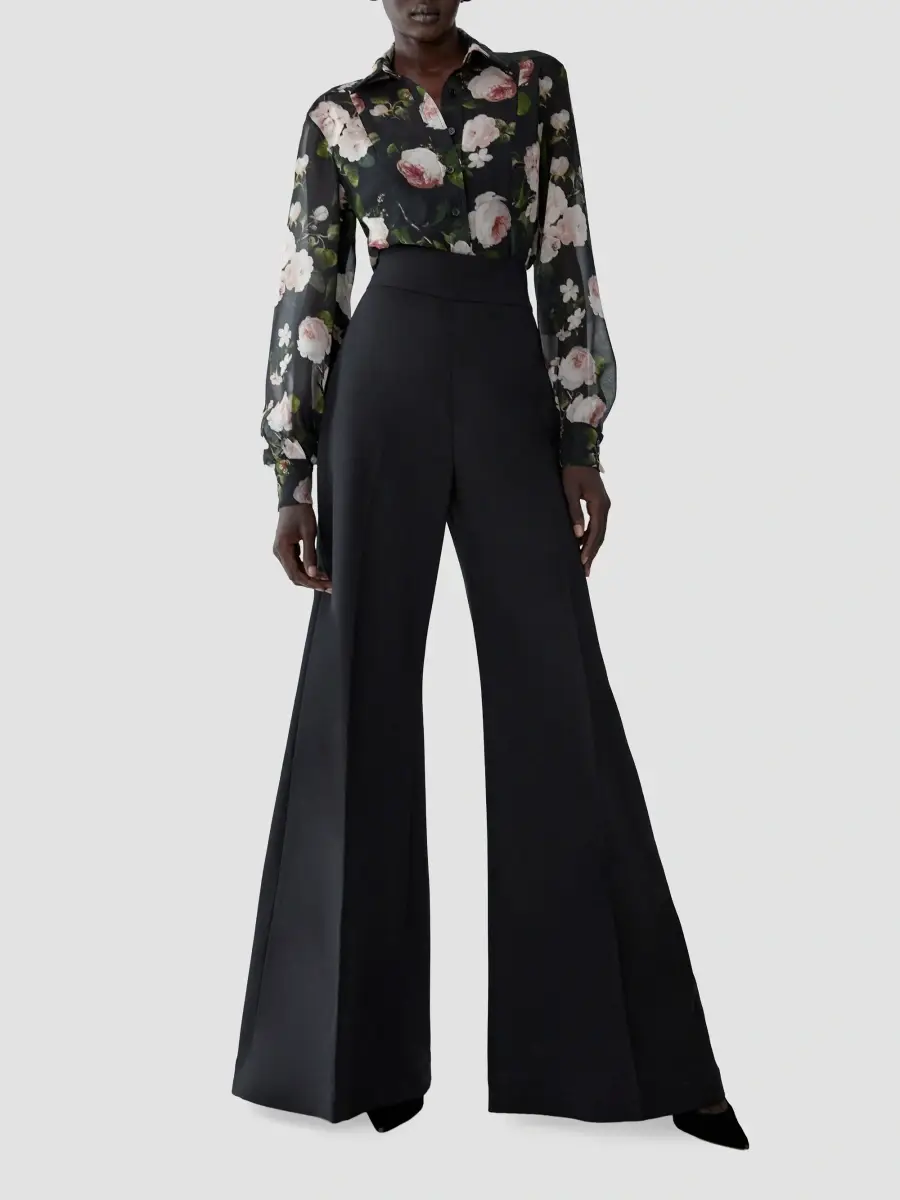 Carolina Herrera Women's Chalet Floral Silk Blouse | Thumbnail 2 Carolina Herrera Women's Chalet Floral Silk Blouse | Thumbnail 2