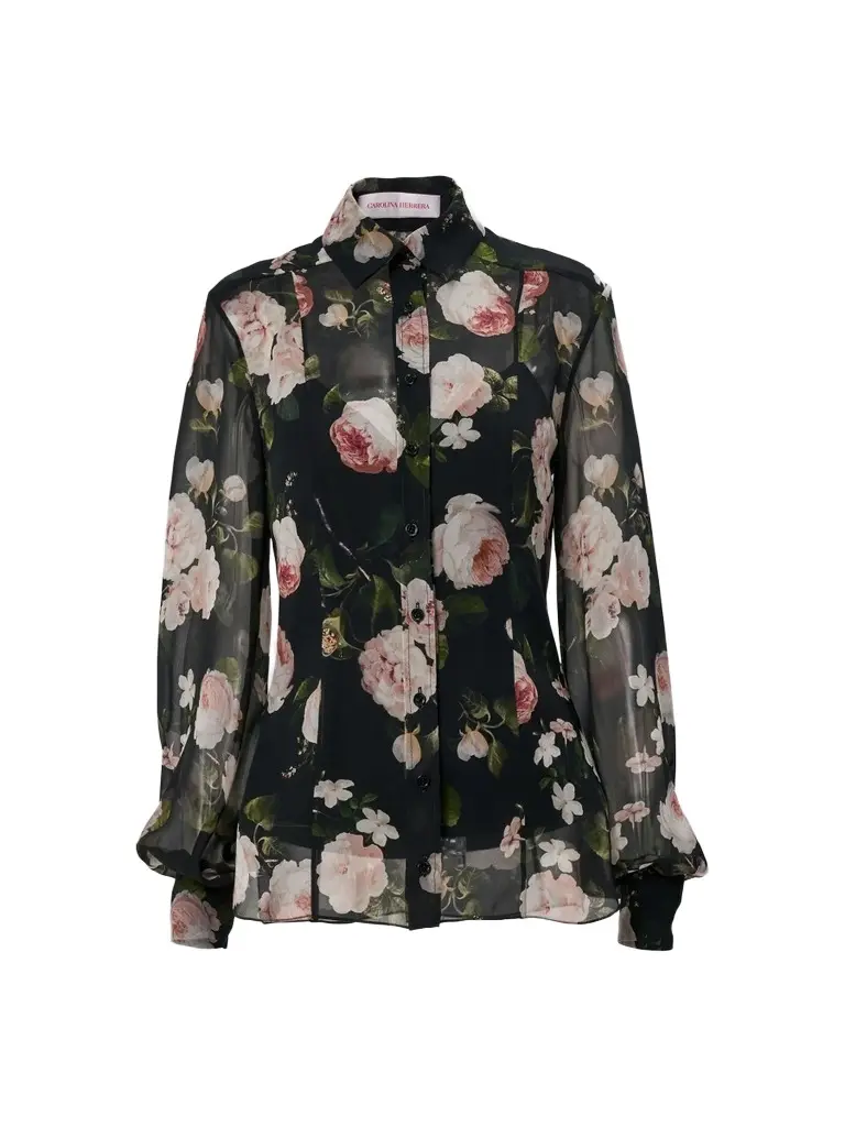 Women's Chalet Floral Silk Blouse Women's Chalet Floral Silk Blouse