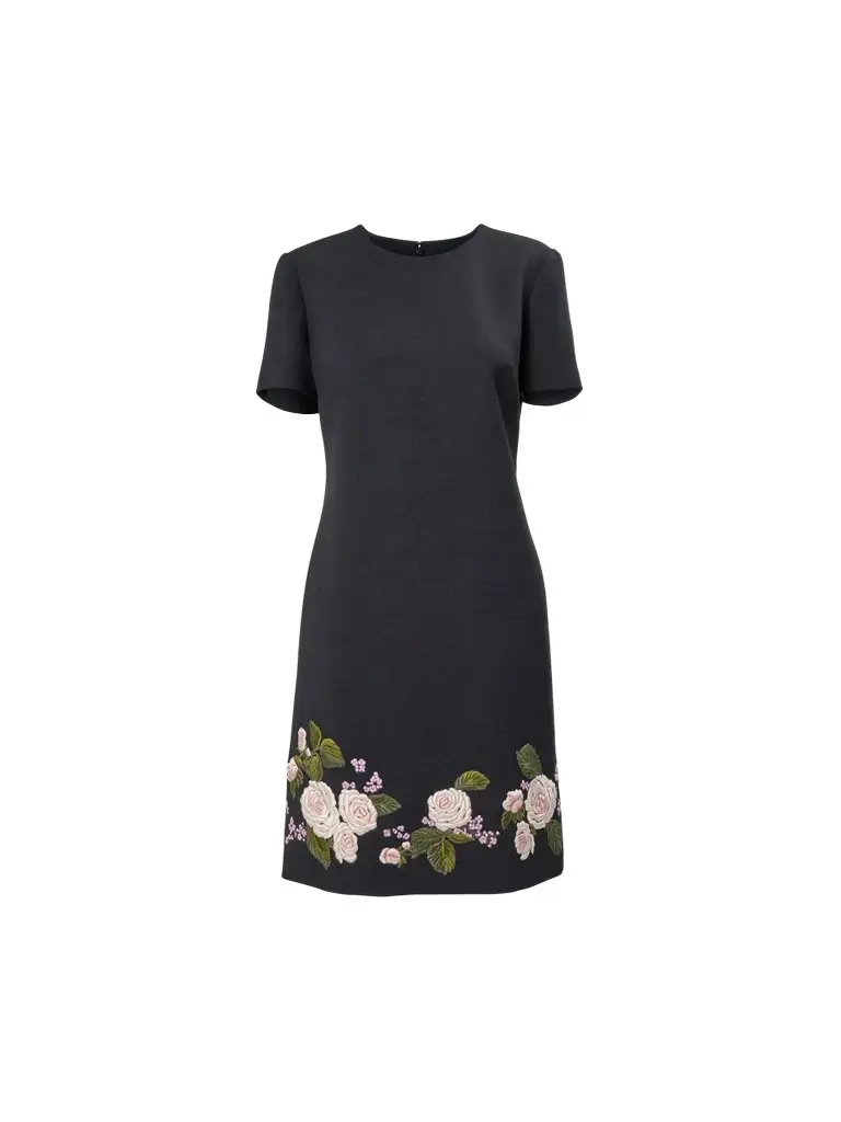 Women's Chalet Floral-Embroidered Short-Sleeve Mini Dress Women's Chalet Floral-Embroidered Short-Sleeve Mini Dress
