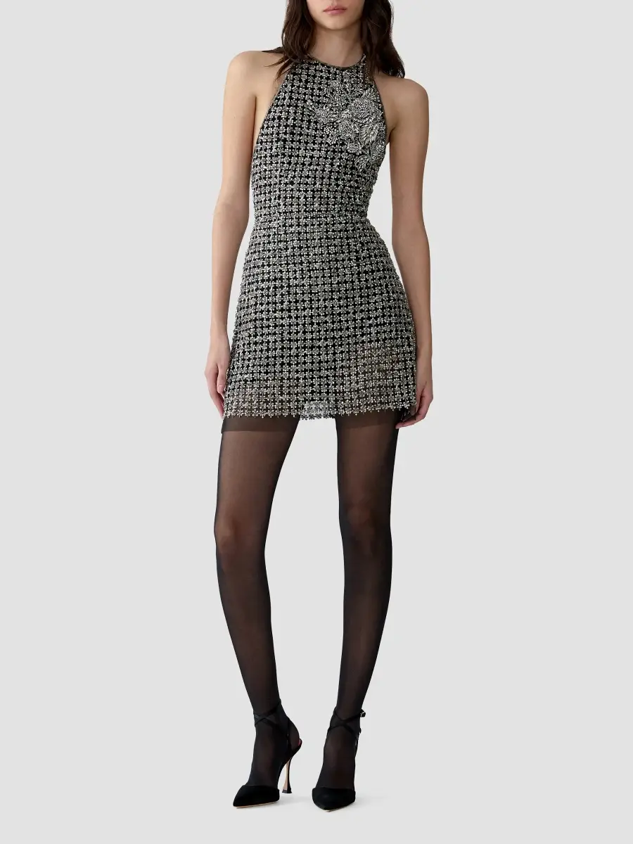 Carolina Herrera Women's Chalet Embellished Halterneck Mini Dress | Thumbnail 2 Carolina Herrera Women's Chalet Embellished Halterneck Mini Dress | Thumbnail 2