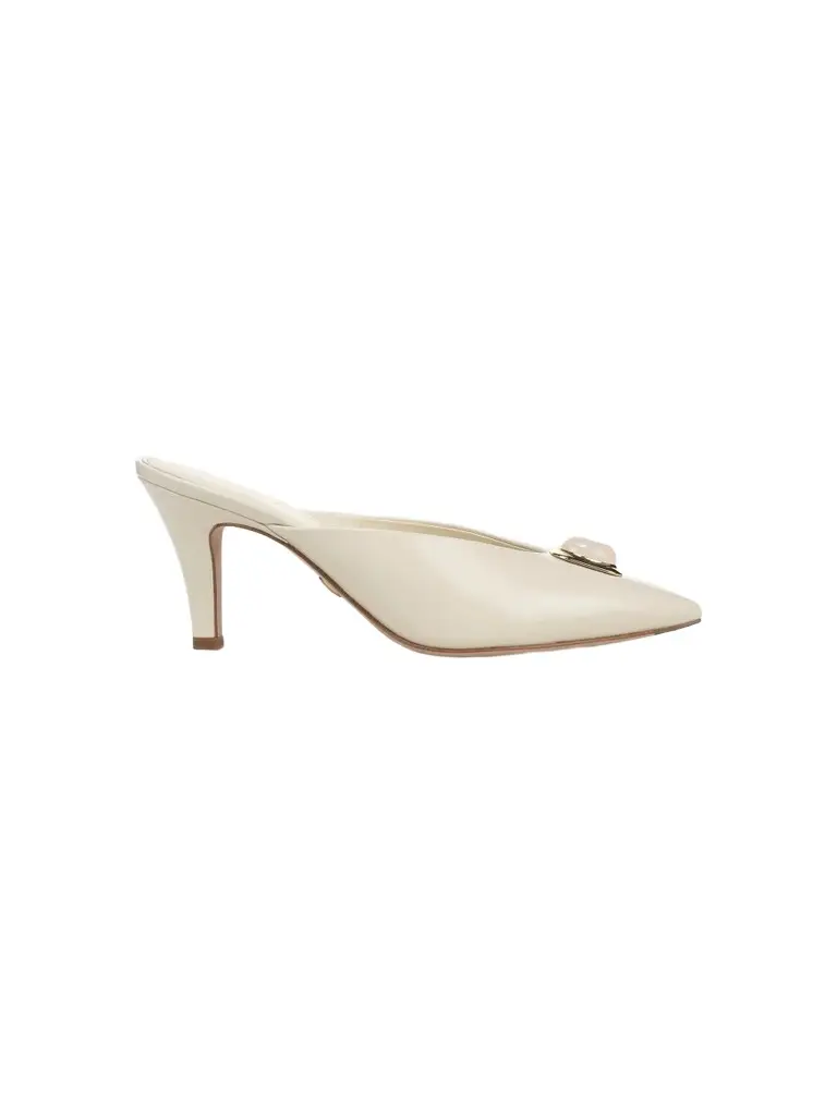 Women's Rochelle Cabochon 75MM Leather Mules