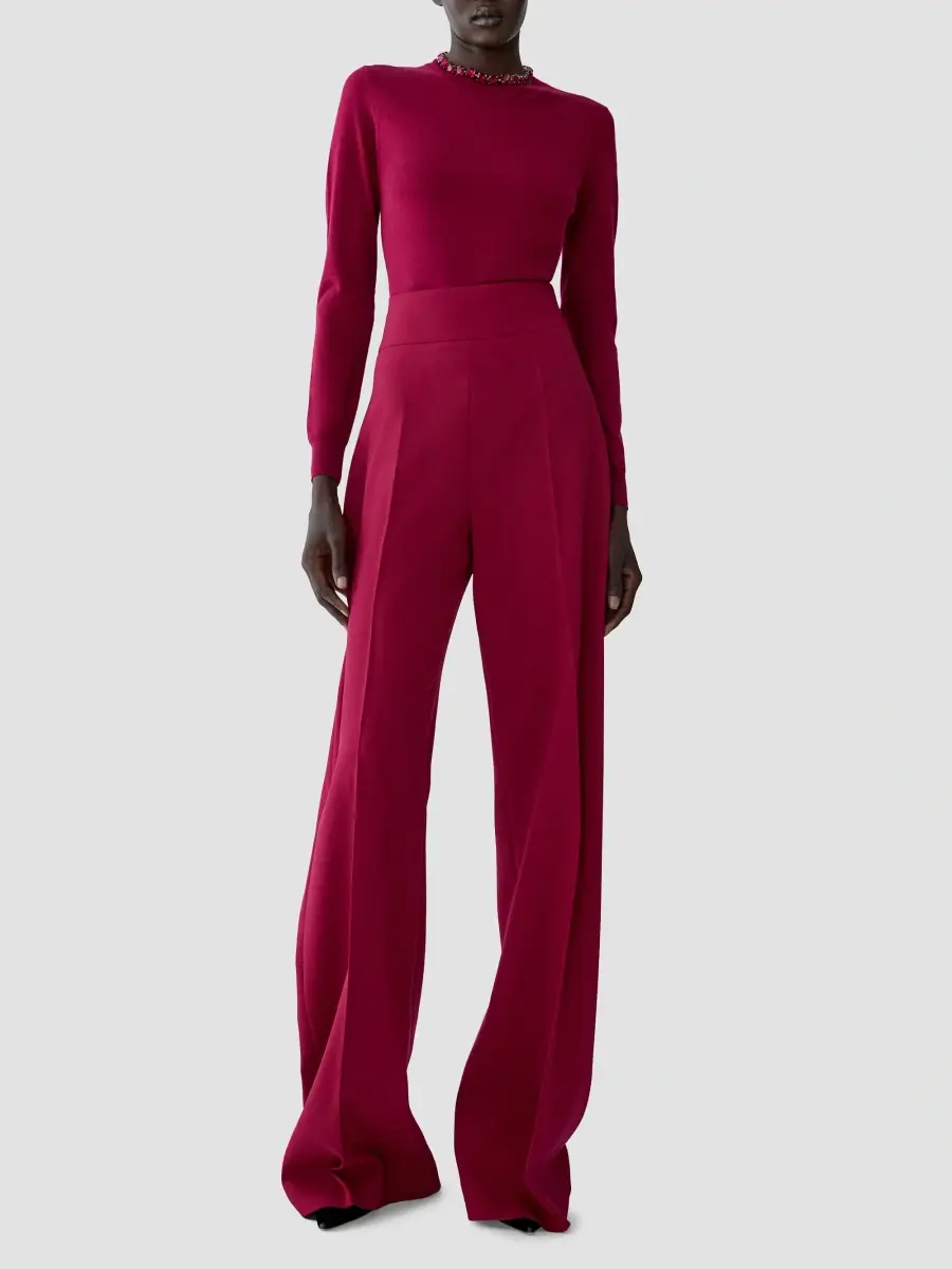 Carolina Herrera Women's Chalet Diane Stretch-Virgin Wool Flare Pants | Thumbnail 2 Carolina Herrera Women's Chalet Diane Stretch-Virgin Wool Flare Pants | Thumbnail 2