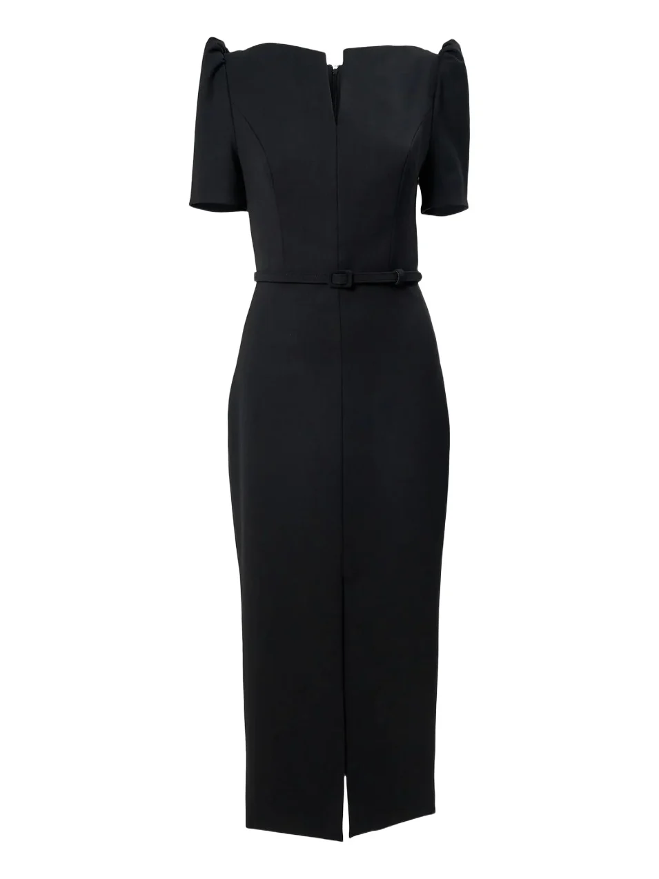 Women's Chalet Split-Neck Stretch-Wool Midi Dress Women's Chalet Split-Neck Stretch-Wool Midi Dress