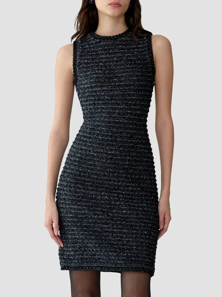Carolina Herrera Women's Chalet Tweed Mini Dress | Thumbnail 4 Carolina Herrera Women's Chalet Tweed Mini Dress | Thumbnail 4