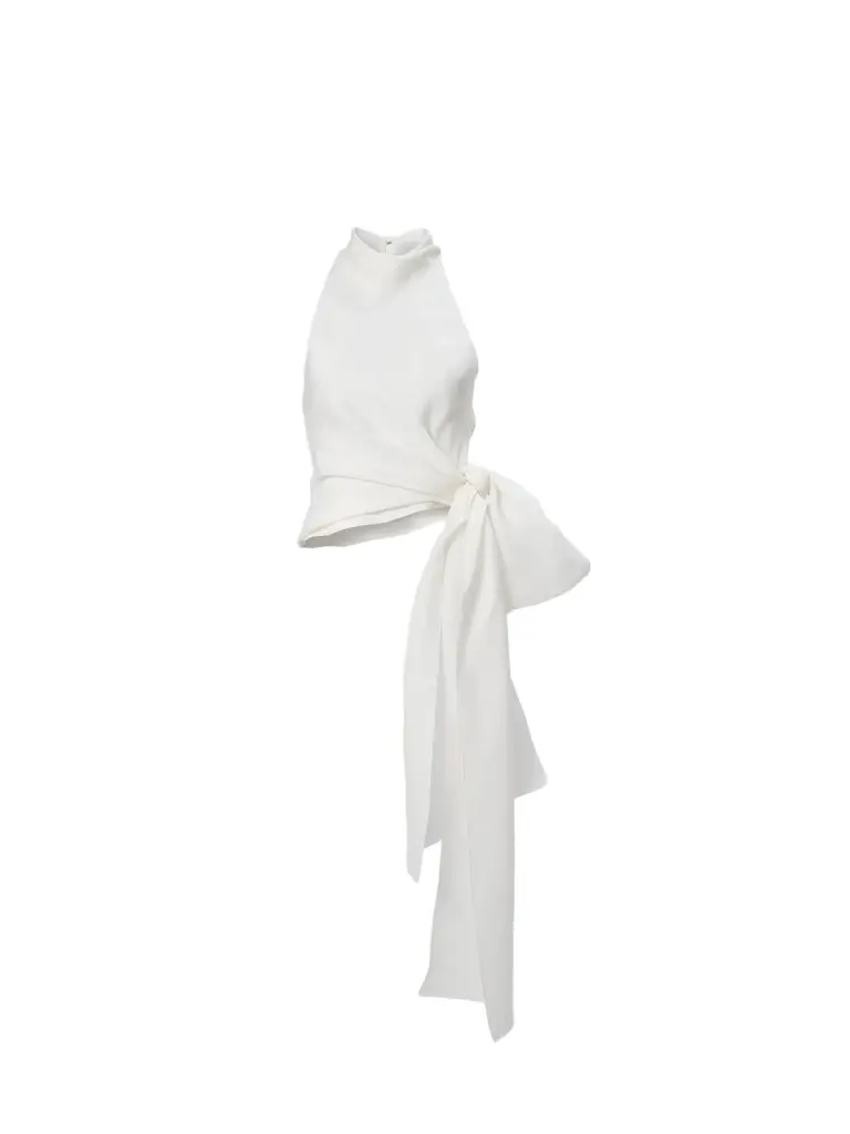 Women's Chalet Bow Halterneck Silk Top Women's Chalet Bow Halterneck Silk Top