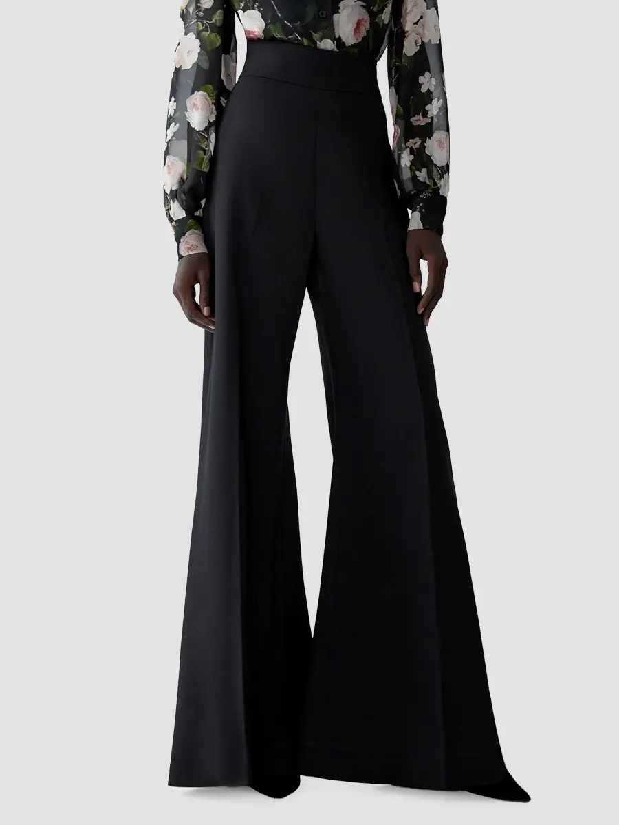 Carolina Herrera Women's Chalet Diane Stretch-Virgin Wool Flare Pants | Thumbnail 4 Carolina Herrera Women's Chalet Diane Stretch-Virgin Wool Flare Pants | Thumbnail 4