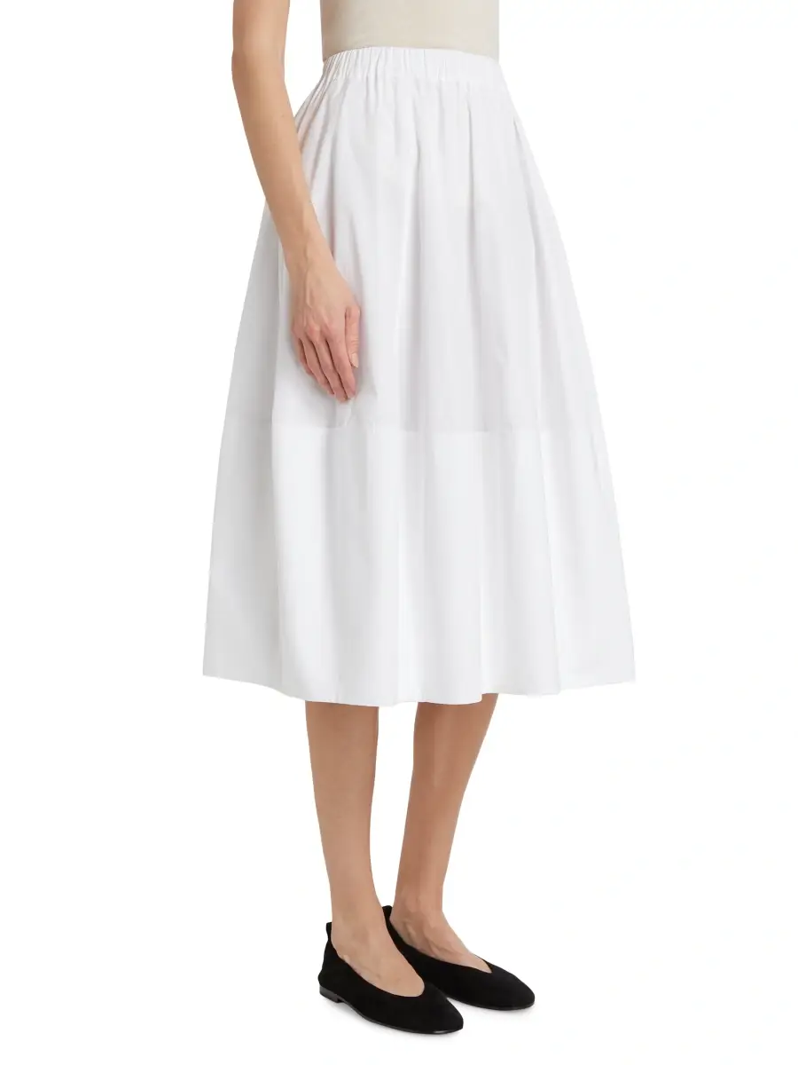 Co Women's Bubble Cotton Poplin Skirt | Thumbnail 4 Co Women's Bubble Cotton Poplin Skirt | Thumbnail 4