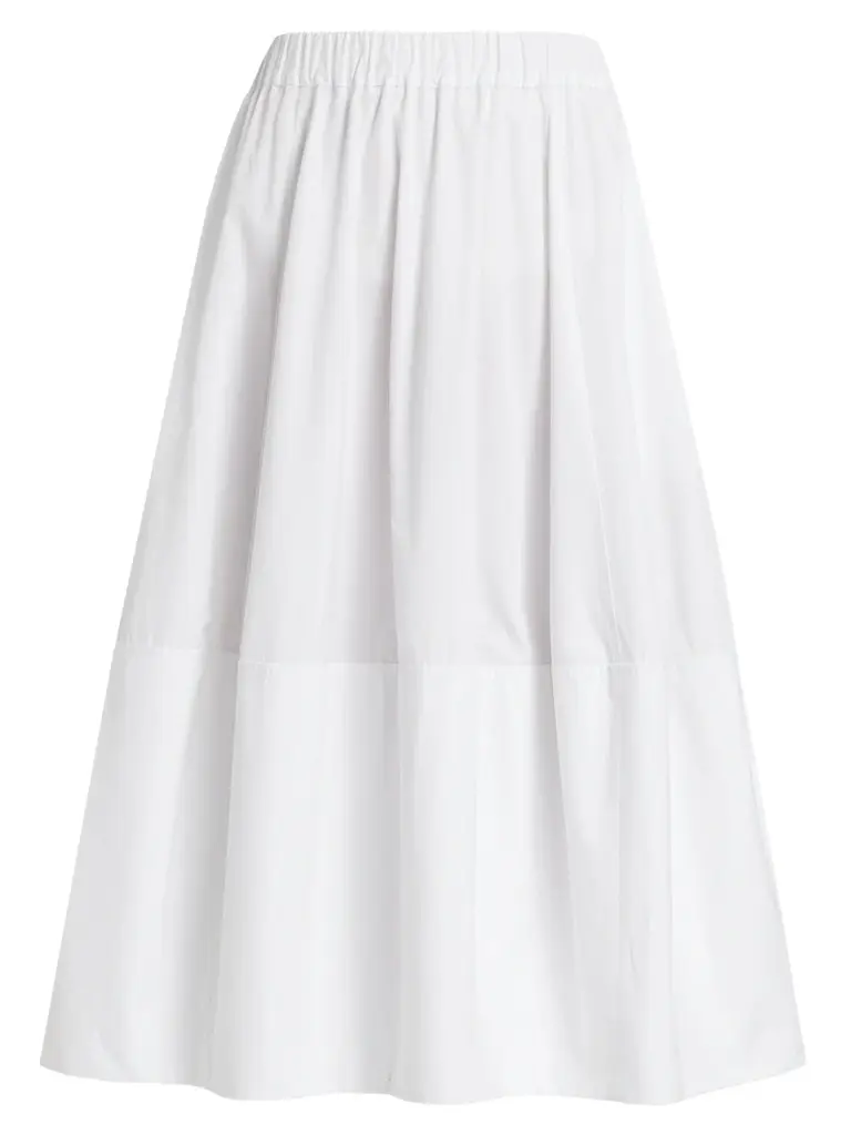 Co Women's Bubble Cotton Poplin Skirt