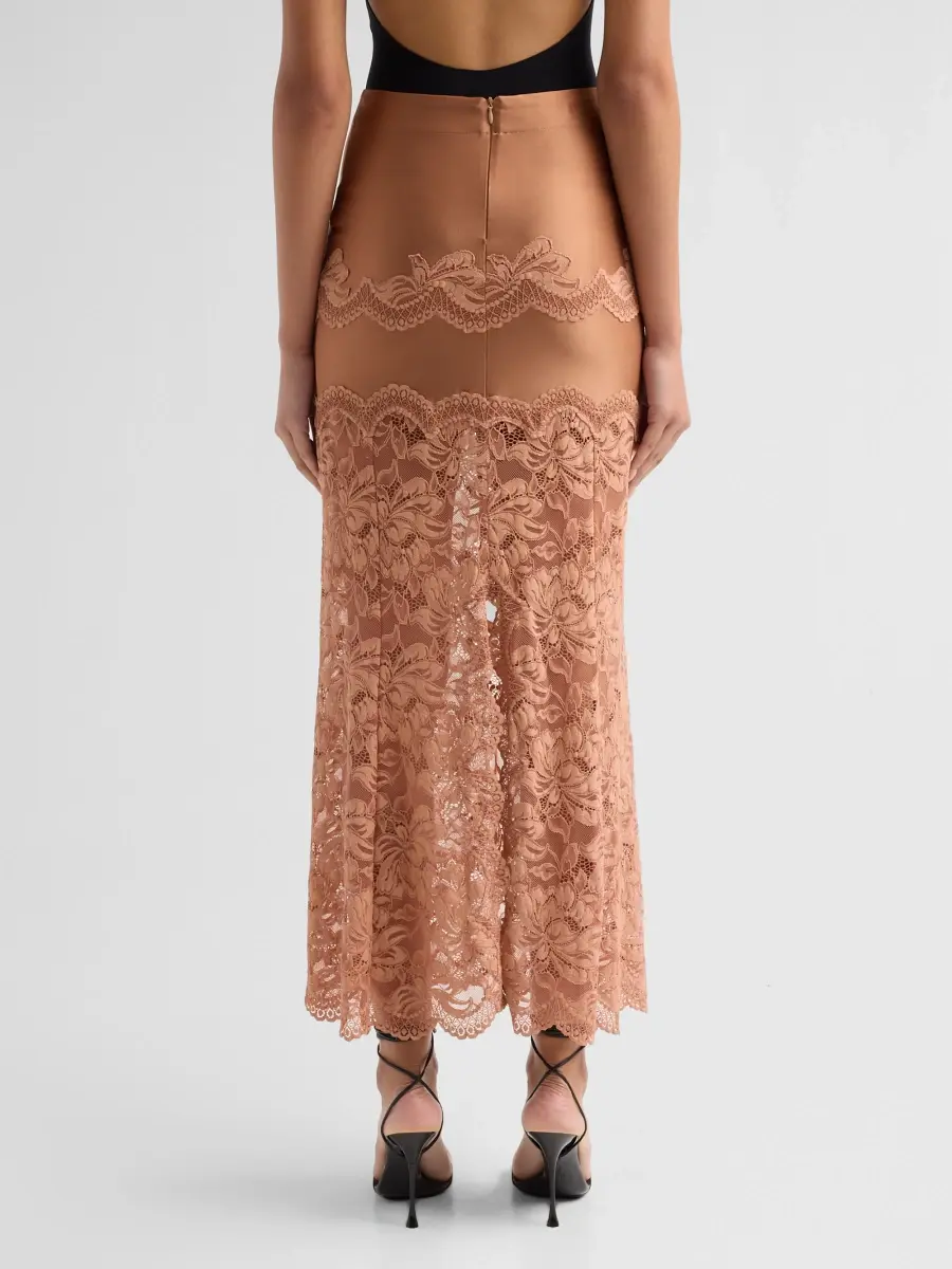 Rabanne Women's Lace-Trimmed Maxi Skirt | Thumbnail 3 Rabanne Women's Lace-Trimmed Maxi Skirt | Thumbnail 3