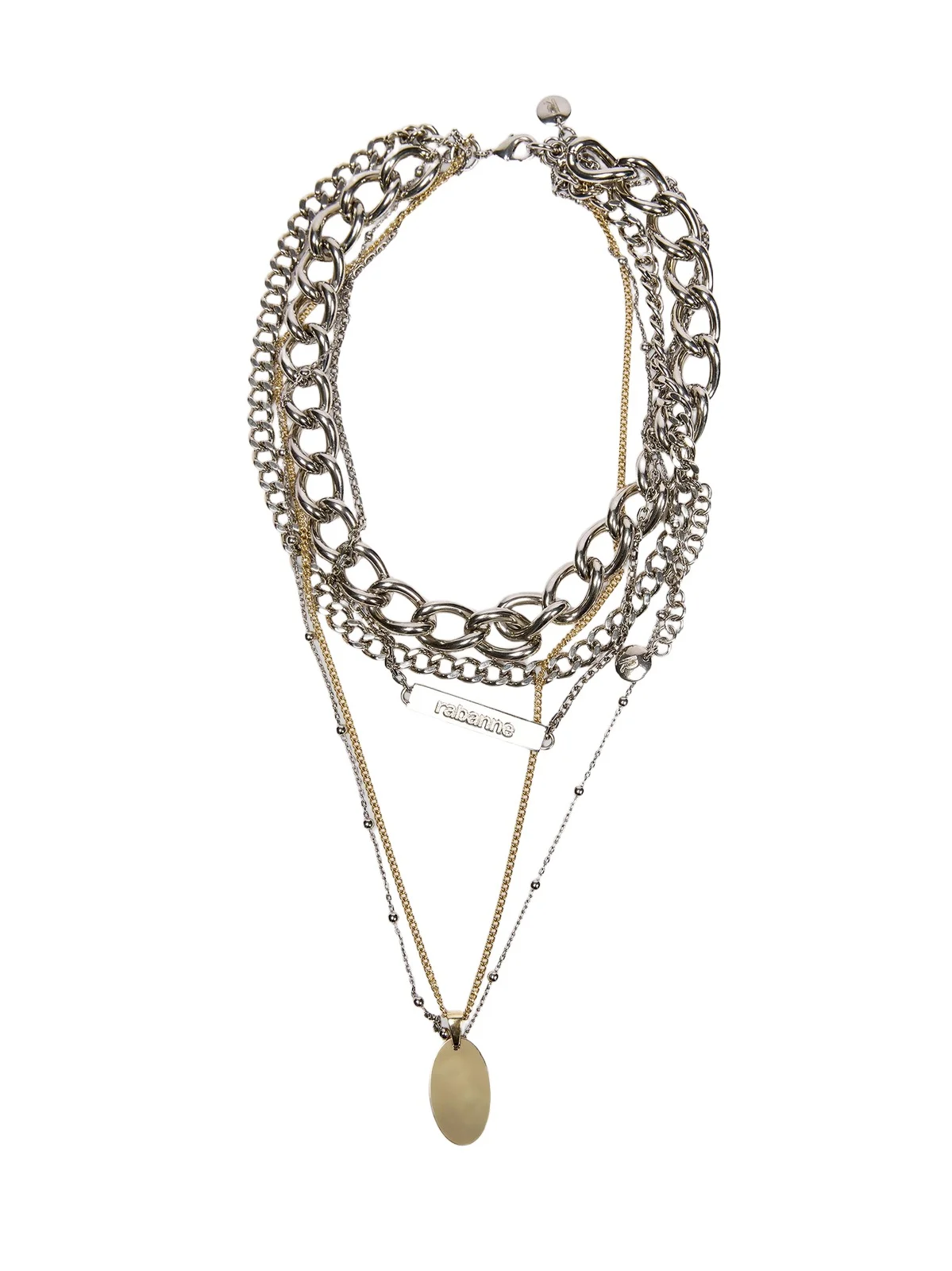Rabanne Women's Two-Tone 5-Row Layered Chain Necklace