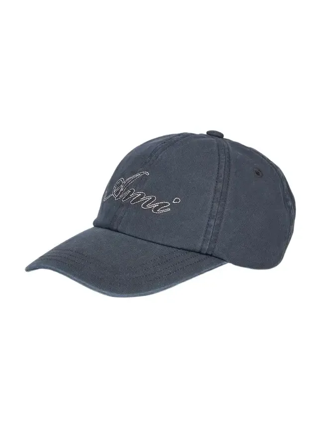 AMI PARIS Men's Embroidered Cotton Cap