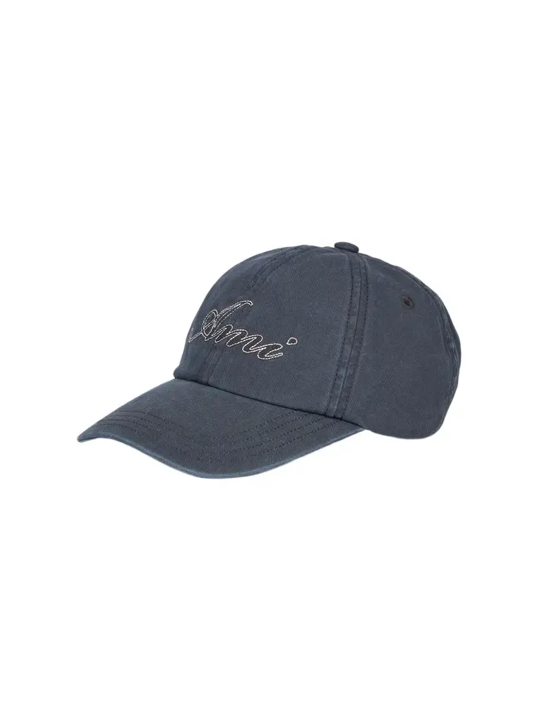 AMI PARIS Men's Embroidered Cotton Cap