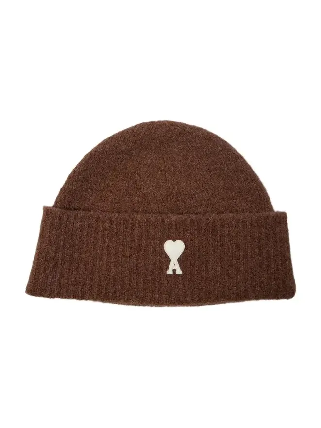Men's Logo Alpaca-Blend Knit Beanie Hat Men's Logo Alpaca-Blend Knit Beanie Hat