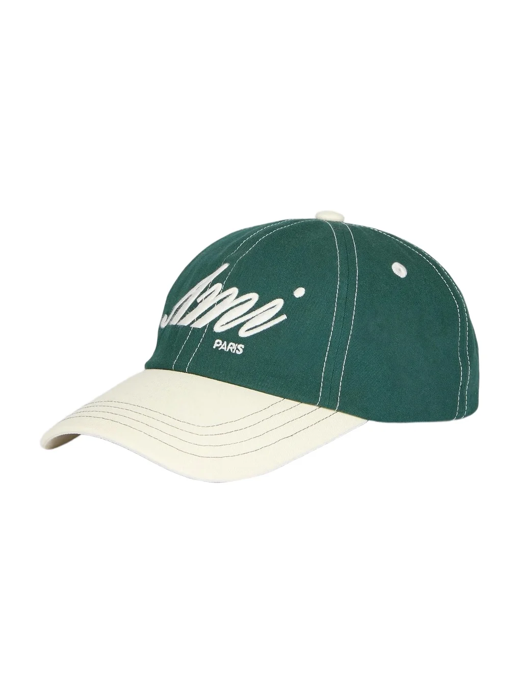 AMI PARIS Men's Colorblocked Logo Cotton Baseball Cap
