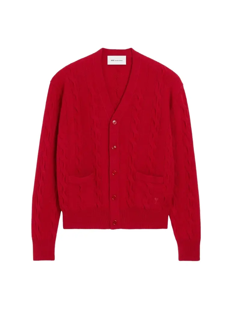 Women's Cable-Knit Wool Cardigan Women's Cable-Knit Wool Cardigan