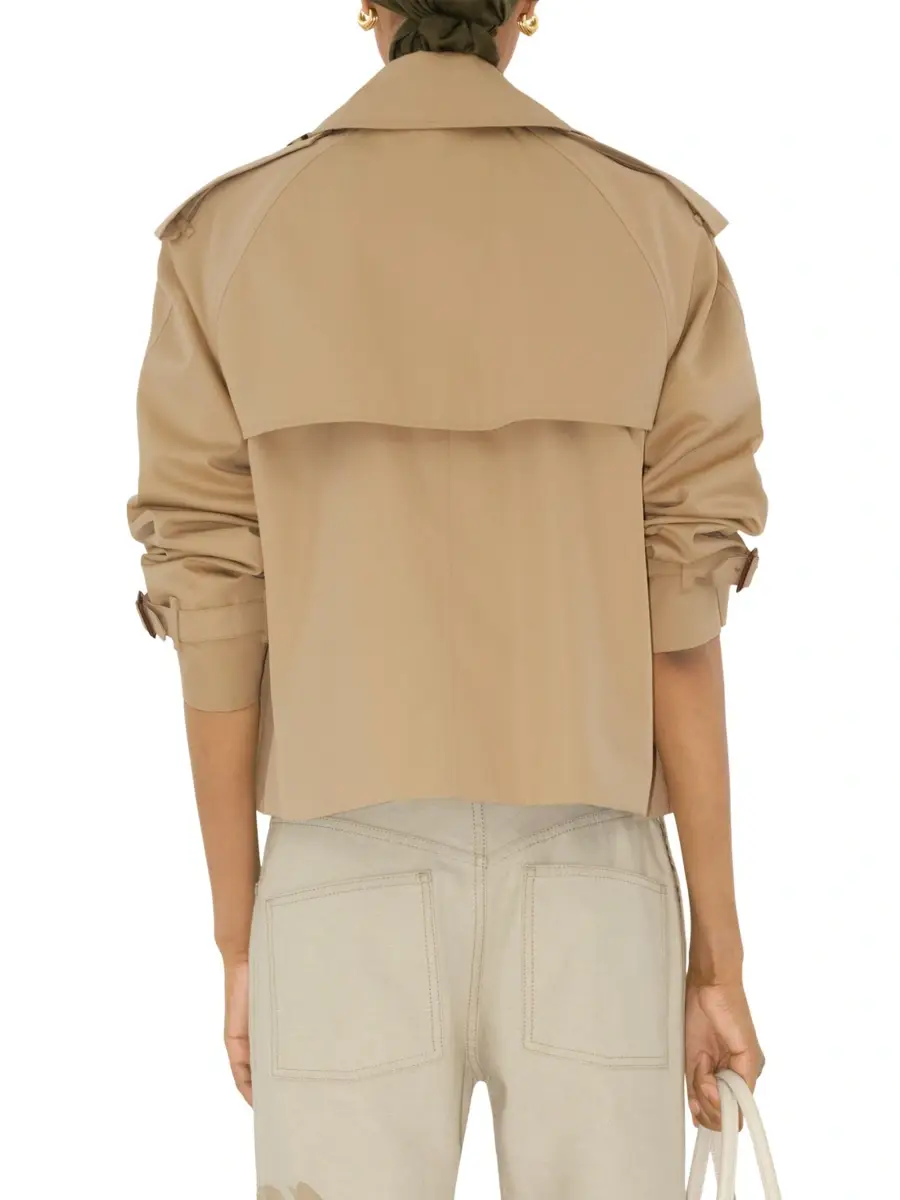 Burberry Women's Cotton Gabardine Crop Trench Jacket | Thumbnail 5