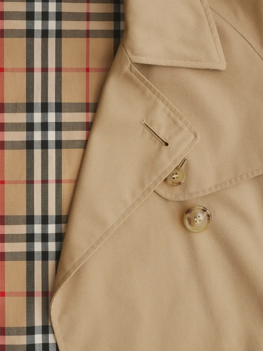 Burberry Women's Cotton Gabardine Crop Trench Jacket | Thumbnail 7