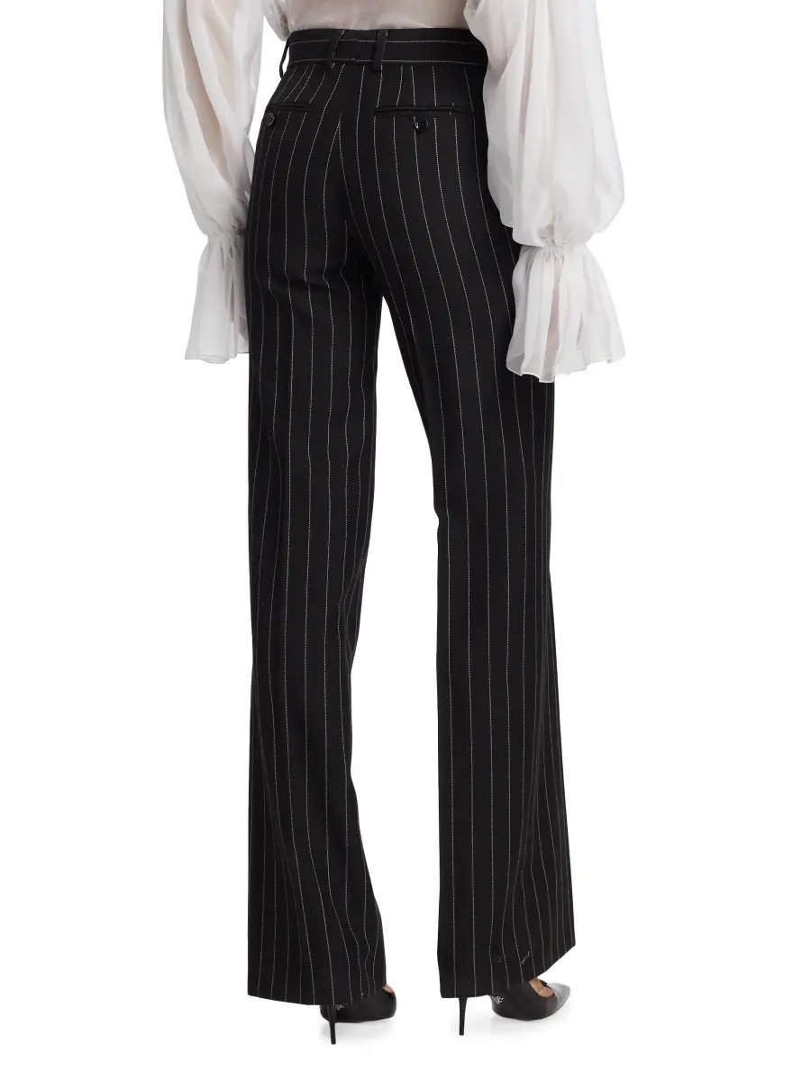 Dolce & Gabbana Women's Gessato Wool Pinstripe Pants | Thumbnail 5 Dolce & Gabbana Women's Gessato Wool Pinstripe Pants | Thumbnail 5