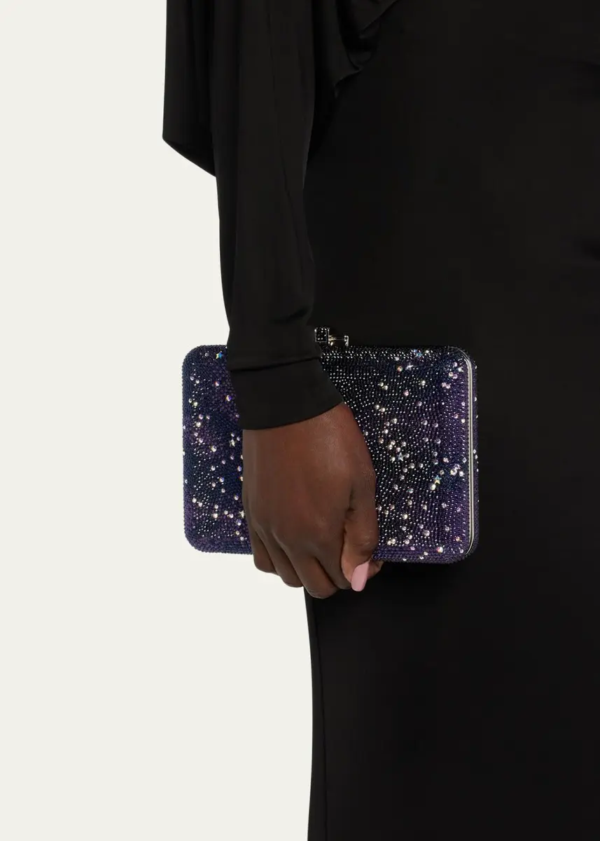 Judith Leiber Couture Slim Slide Galaxy Clutch With Removable Shoulder Chain | Thumbnail 2 Judith Leiber Couture Slim Slide Galaxy Clutch With Removable Shoulder Chain | Thumbnail 2