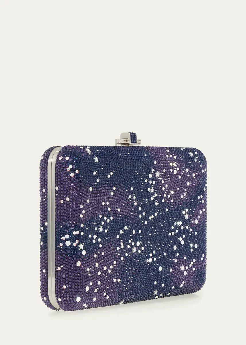 Judith Leiber Couture Slim Slide Galaxy Clutch With Removable Shoulder Chain | Thumbnail 3 Judith Leiber Couture Slim Slide Galaxy Clutch With Removable Shoulder Chain | Thumbnail 3
