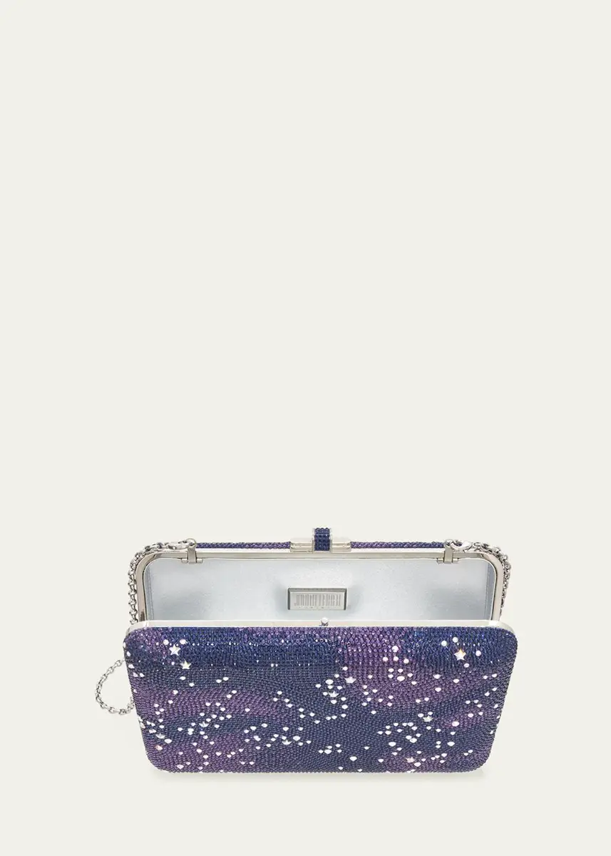 Judith Leiber Couture Slim Slide Galaxy Clutch With Removable Shoulder Chain | Thumbnail 4 Judith Leiber Couture Slim Slide Galaxy Clutch With Removable Shoulder Chain | Thumbnail 4