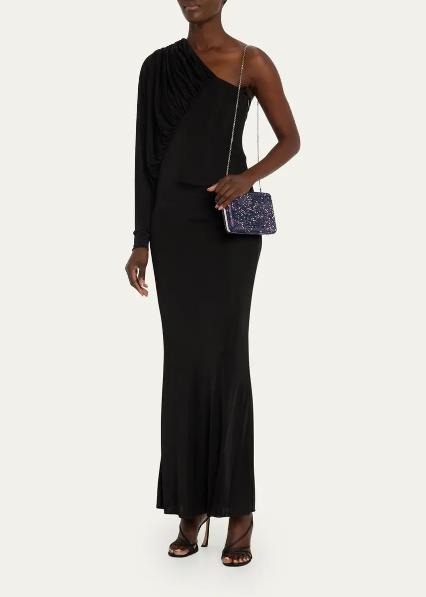 Judith Leiber Couture Slim Slide Galaxy Clutch With Removable Shoulder Chain | Thumbnail 5 Judith Leiber Couture Slim Slide Galaxy Clutch With Removable Shoulder Chain | Thumbnail 5