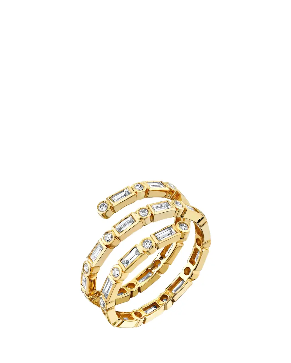 Sydney Evan 14K Yellow Gold & 1.39 TCW Diamond Coil Ring | Thumbnail 2