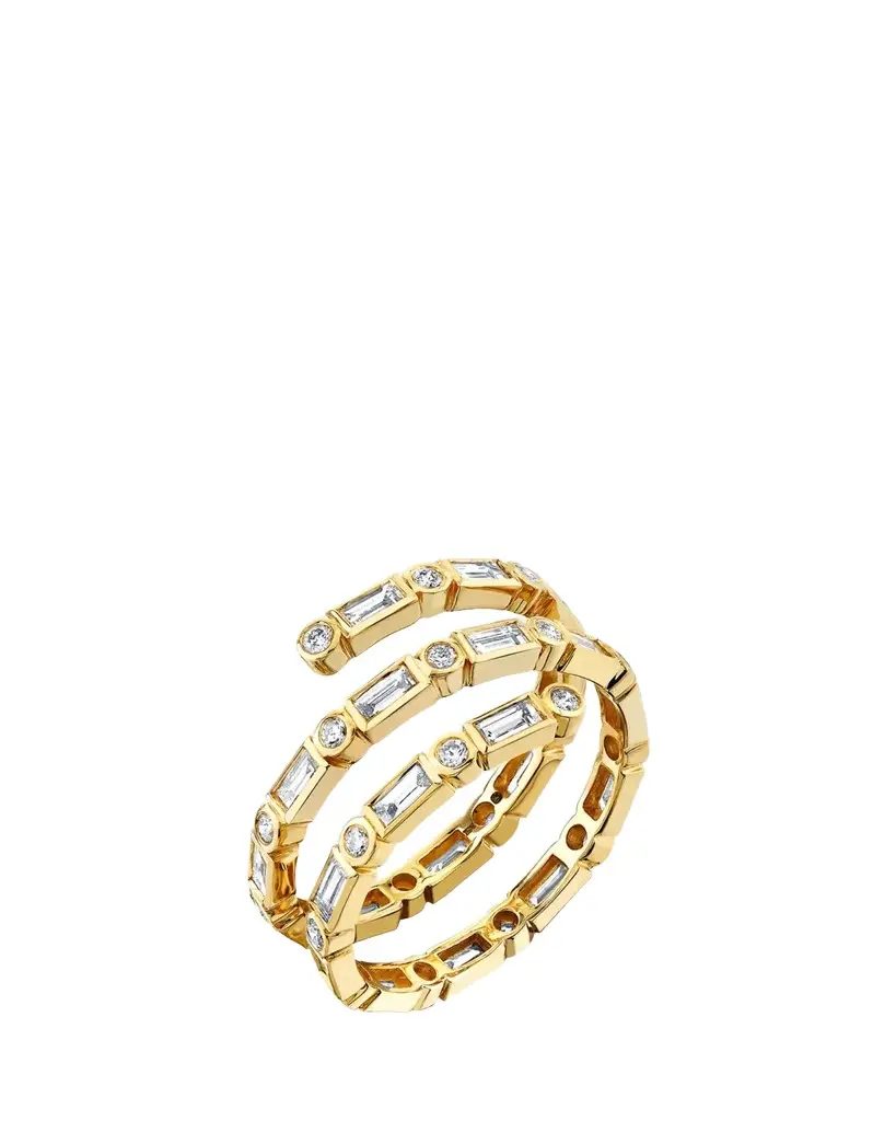 Sydney Evan 14K Yellow Gold & 1.39 TCW Diamond Coil Ring